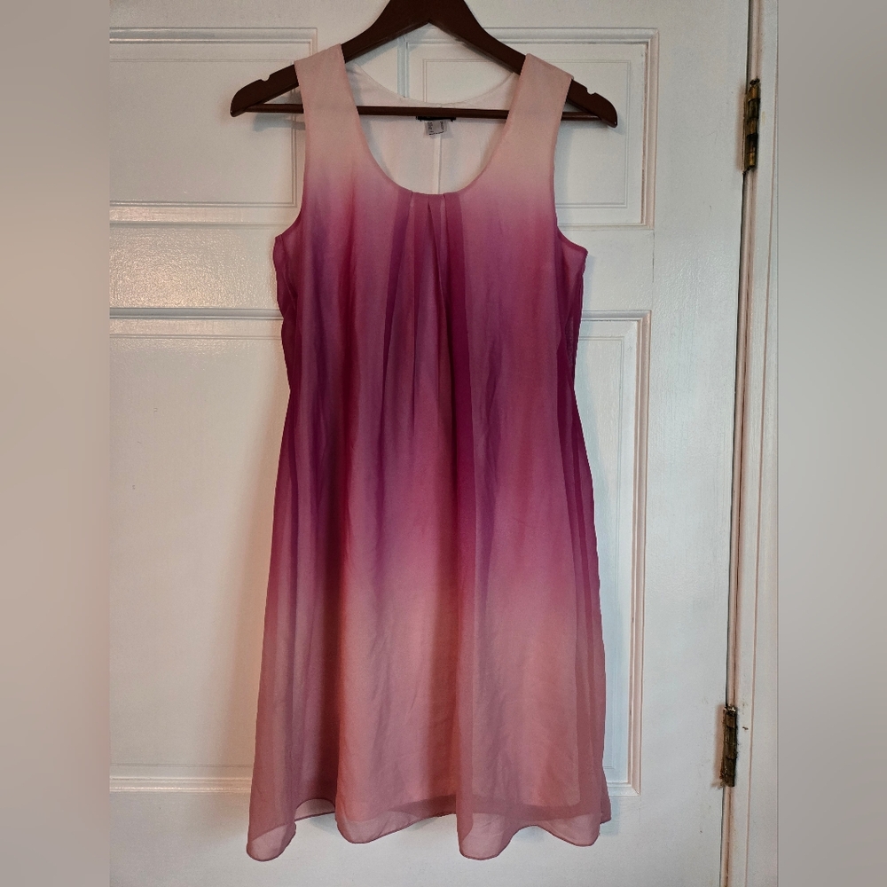 Sleeveless A-Line Ombre Dress